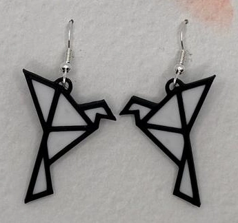 Origami Bird Earrings